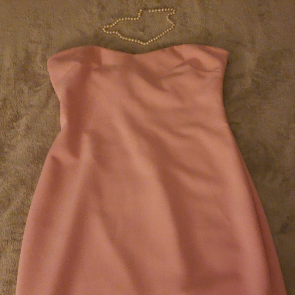 light pink pencil dress by likely